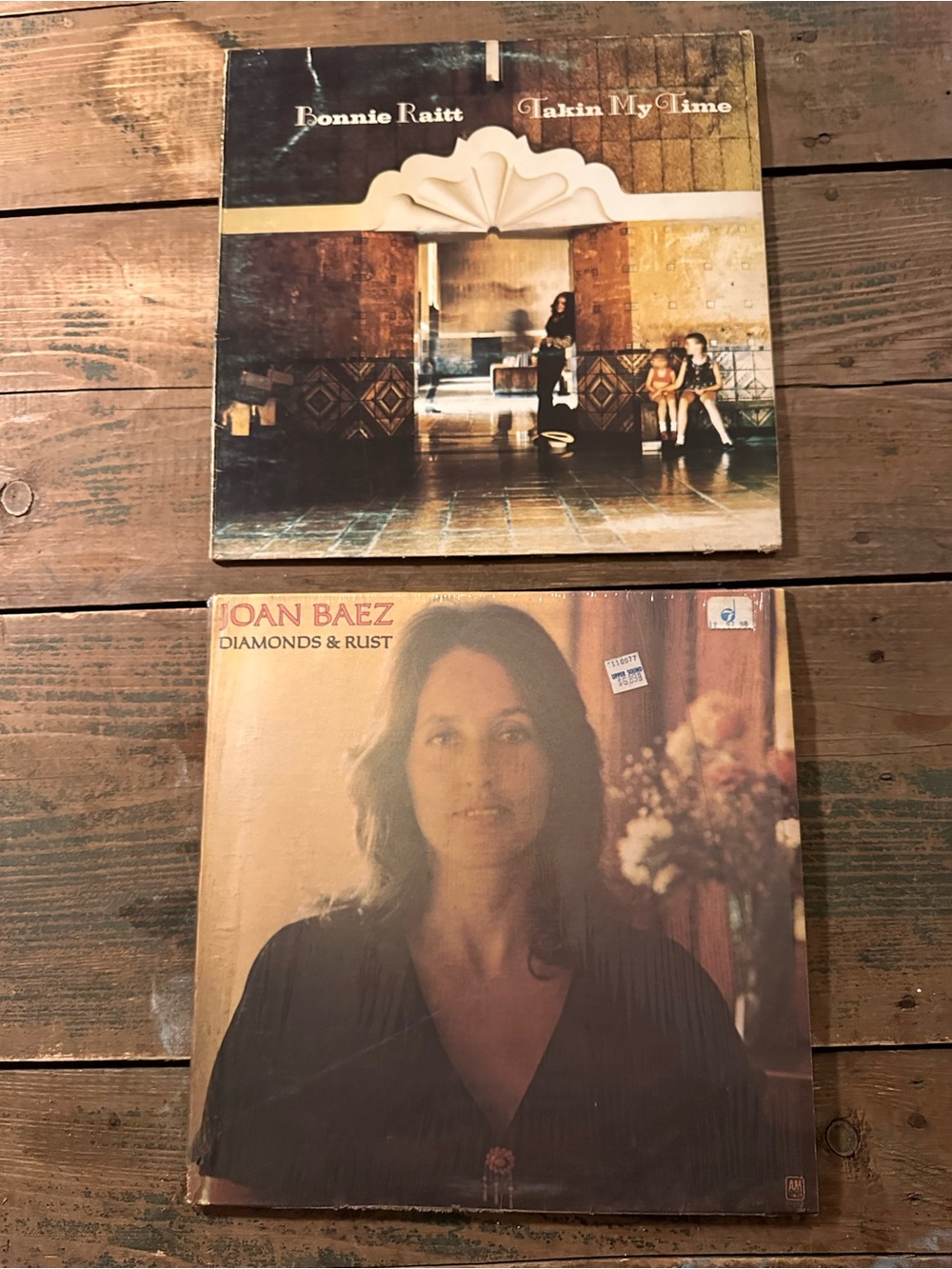 ⭐️ Bonnie Raitt & Joan Baez Vintage Vinyl Records